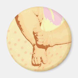 Baby shower/pasgeboren geschenken magneet