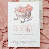 Baby shower pastel Baby mand Kaart