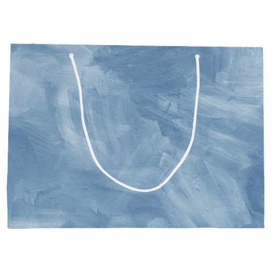 baby shower Pastel Blue  Little Boy Large Cadeautasje (Achterkant)