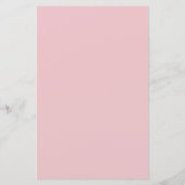 Baby shower Pastel Blush Pink Simple Script (Achterkant)