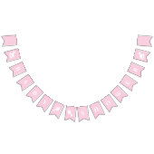 Baby shower Pastel Roze Baby Meisje Vlaggetjes (Alle)