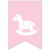 Baby shower Pastel Roze Baby Meisje Vlaggetjes (Tweede vlag)