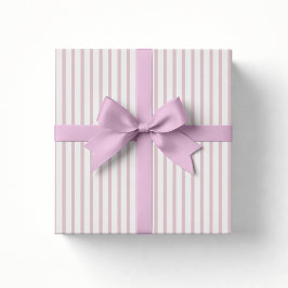 Baby shower pastel roze/Gebroken wit gestreept Cadeaupapier