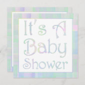  Baby shower Pastels Kaart (Voorkant / Achterkant)