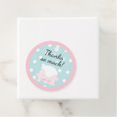 Baby shower Peek a Boo Baby Bedankjes Labels (In situ)