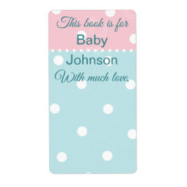 Baby shower "Peek-a-Boo" Bladzijde 8 Etiket