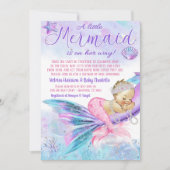 Baby shower per e-mail Zeemeermin Baby shower Kaart (Voorkant)