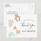 Baby shower per Mail Baby Toys Bedankt Briefkaart (Voorkant / Achterkant)