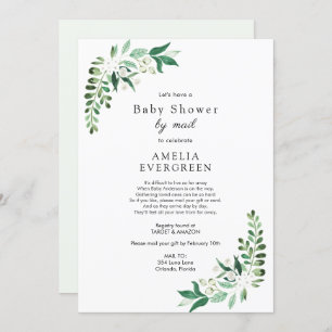 Baby shower per Mail Greenery uitnodiging