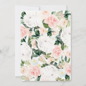 Baby shower per mail meisje kaart (Achterkant)