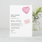 Baby shower per mailuitnodiging kaart (Staand voorkant)