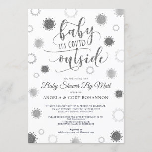 baby shower per post BABY ITS COVID BUITEN Silver Kaart