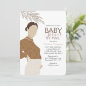 Baby shower per post Eenvoudige neutrale illustrat Kaart (Staand voorkant)