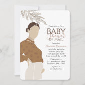Baby shower per post Eenvoudige neutrale illustrat Kaart (Voorkant)