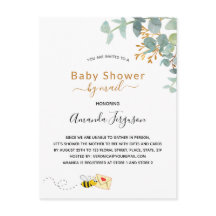 Baby shower per post - eucalyptus greenery mam voo