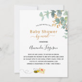 Baby shower per post - eucalyptus greenery mam voo kaart (Voorkant)