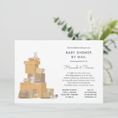 Baby shower per post Genderneutraal Kaart (Staand voorkant)