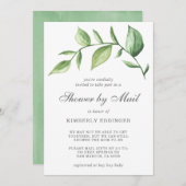 Baby shower per post Genderneutraal Rustic Greener Kaart (Voorkant / Achterkant)