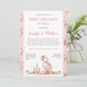 Baby shower per post  kaart (Staand voorkant)