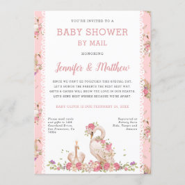 Baby shower per post  kaart