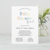 Baby shower per post kaart (Staand voorkant)