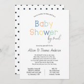 Baby shower per post kaart (Voorkant / Achterkant)