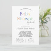 Baby shower per post kaart (Staand voorkant)