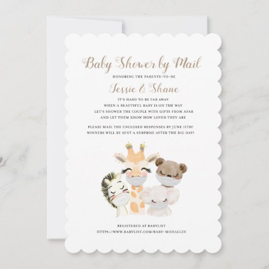baby shower per post kaart (Voorkant)