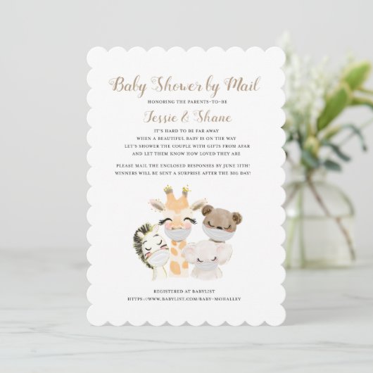 baby shower per post kaart (Staand voorkant)