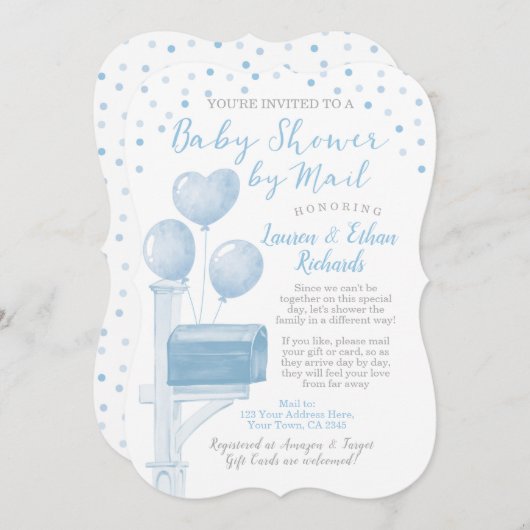 baby shower per post kaart (Voorkant / Achterkant)