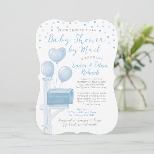 baby shower per post kaart (Staand voorkant)