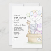 Baby shower per post kaart (Voorkant)