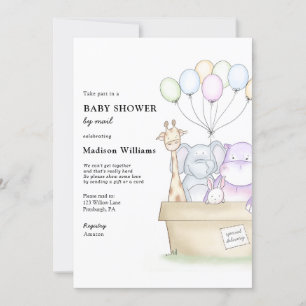 Baby shower per post kaart