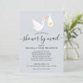 Baby shower per post lange afstand Genderneutraal Kaart (Staand voorkant)