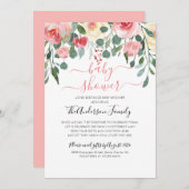 Baby shower per post lange afstand kaart (Voorkant / Achterkant)