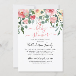 Baby shower per post lange afstand kaart