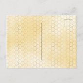 Baby shower per post mam om geel meisje te worden briefkaart (Achterkant)