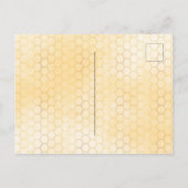 Baby shower per post mam om gele bloem te worden briefkaart (Achterkant)