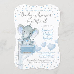 Baby Shower per post olifant Kaart