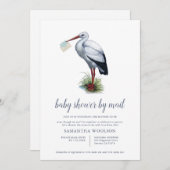 Baby shower per post opslaan kaart (Voorkant / Achterkant)