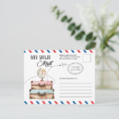  Baby shower per post over lange afstand Briefkaart (Staand voorkant)