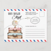  Baby shower per post over lange afstand Briefkaart (Voorkant)