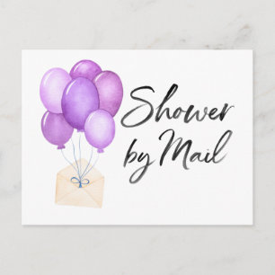 Baby shower per post over lange afstand briefkaart
