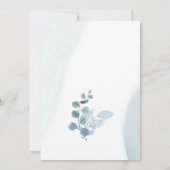 Baby shower per post Stusty Eucalyptus Botanisch Kaart (Achterkant)