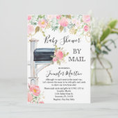 Baby shower per post Uitnodiging (Staand voorkant)