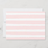 baby shower per post Uitnodiging Blush Pink Floral (Achterkant)
