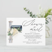 Baby shower per post uitnodiging genderneutraal (Staand voorkant)