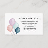 baby shower per post Verzend een Boeksluitkaart Informatiekaartje (Voorkant)