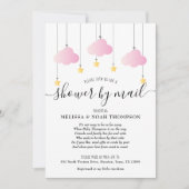 Baby Shower per Post Verzorging op Afstand Roze Me Kaart (Voorkant)