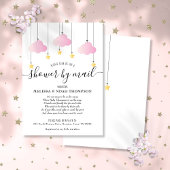 Baby Shower per Post Verzorging op Afstand Roze Me Kaart